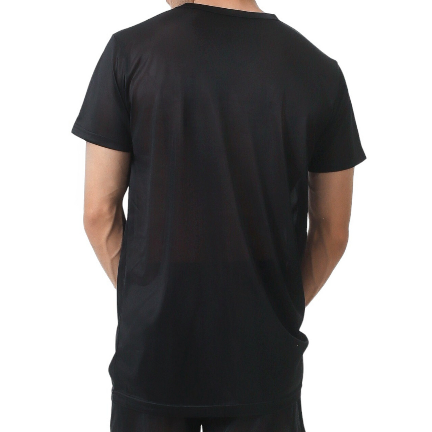 Nylon Tricot Crew Neck T-shirt