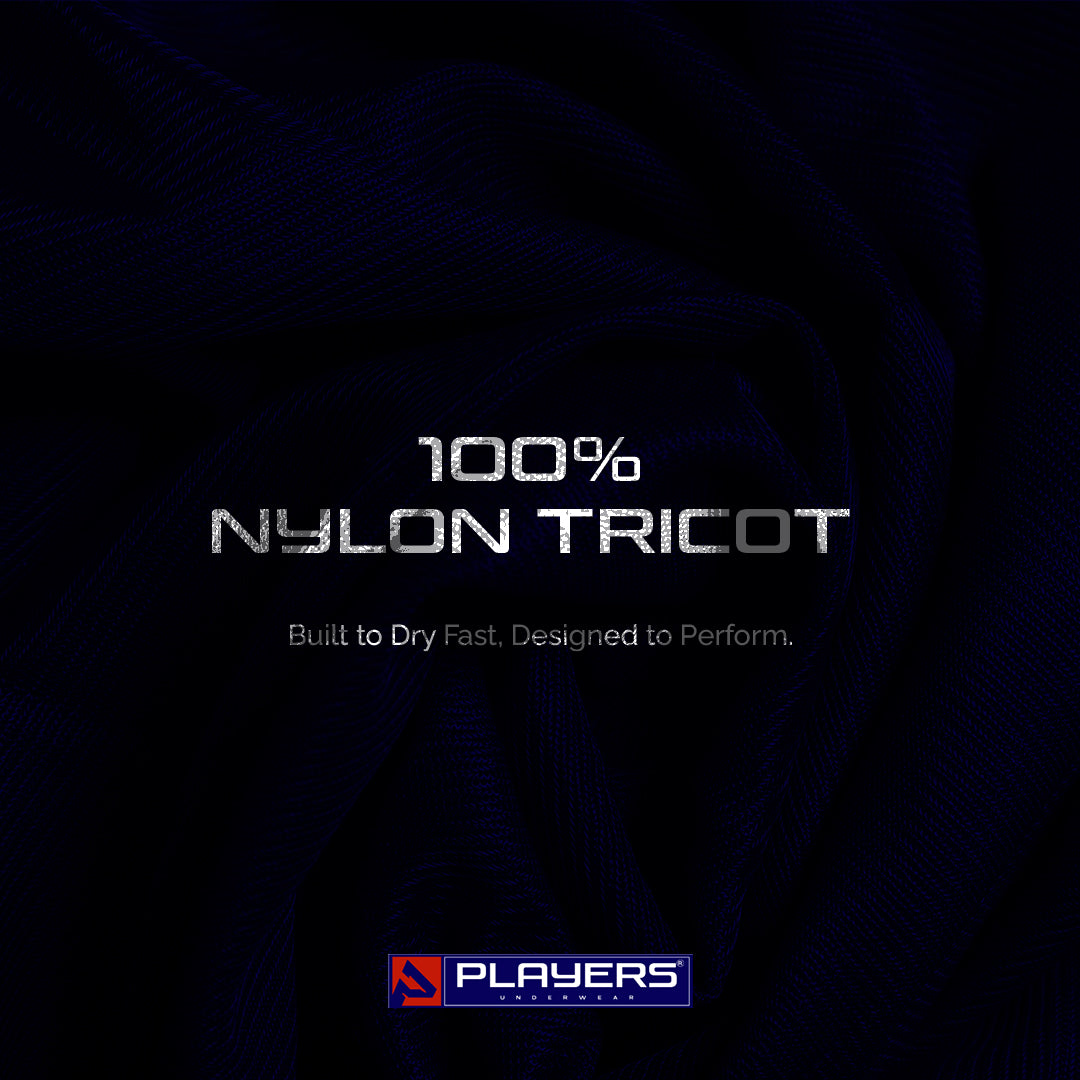 100% Nylon Tricot Underwear, Tank Tops & T-Shirts- Quick Dry Men's Underwear