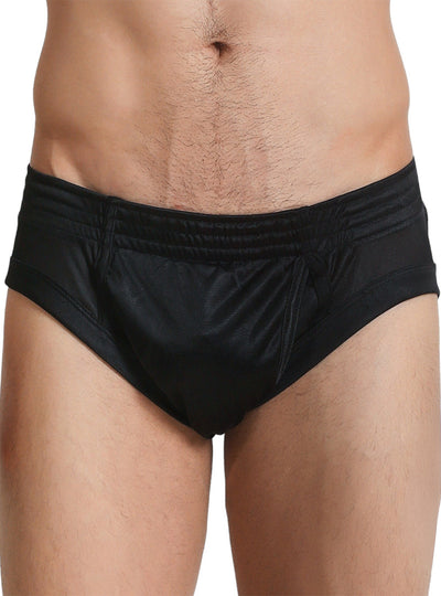 Nylon Tricot Brief - Left Side Fly