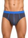 Navy Active Contrast Brief, Men's Regular Underwear Front