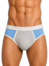 Royal, Gray Active Sport's Men's Brief Front