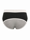 Black, Gray Active Sport's Men's Brief Back