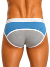 Royal, Gray Active Sport's Men's Brief Back