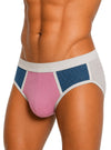 Navy, Pink Active Sport's Men's Brief Side
