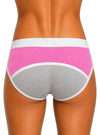 Navy, Pink Active Sport's Men's Brief Back