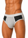 Black, Gray Active Sport's Men's Brief Side