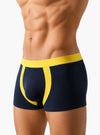 Navy Athletic Contrast Trunk, Men's Daily Essential Trunk Side