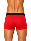 Red Athletic Contrast Trunk, Men's Daily Essential Trunk Back
