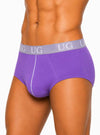 Man wearing purple Athletic Stretch Brief, Men's Daily Essential