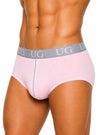 Man wearing pink Athletic Stretch Brief, Men's Daily Essential