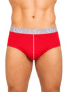 Red Athletic Stretch Brief, Men's Daily Essential Front