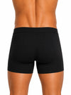 Black Big Man's Cotton Boxer Brief, 100% Combed Cotton Underwear Back