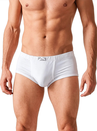 Big & Tall Man's Cotton Brief White (2-pack)