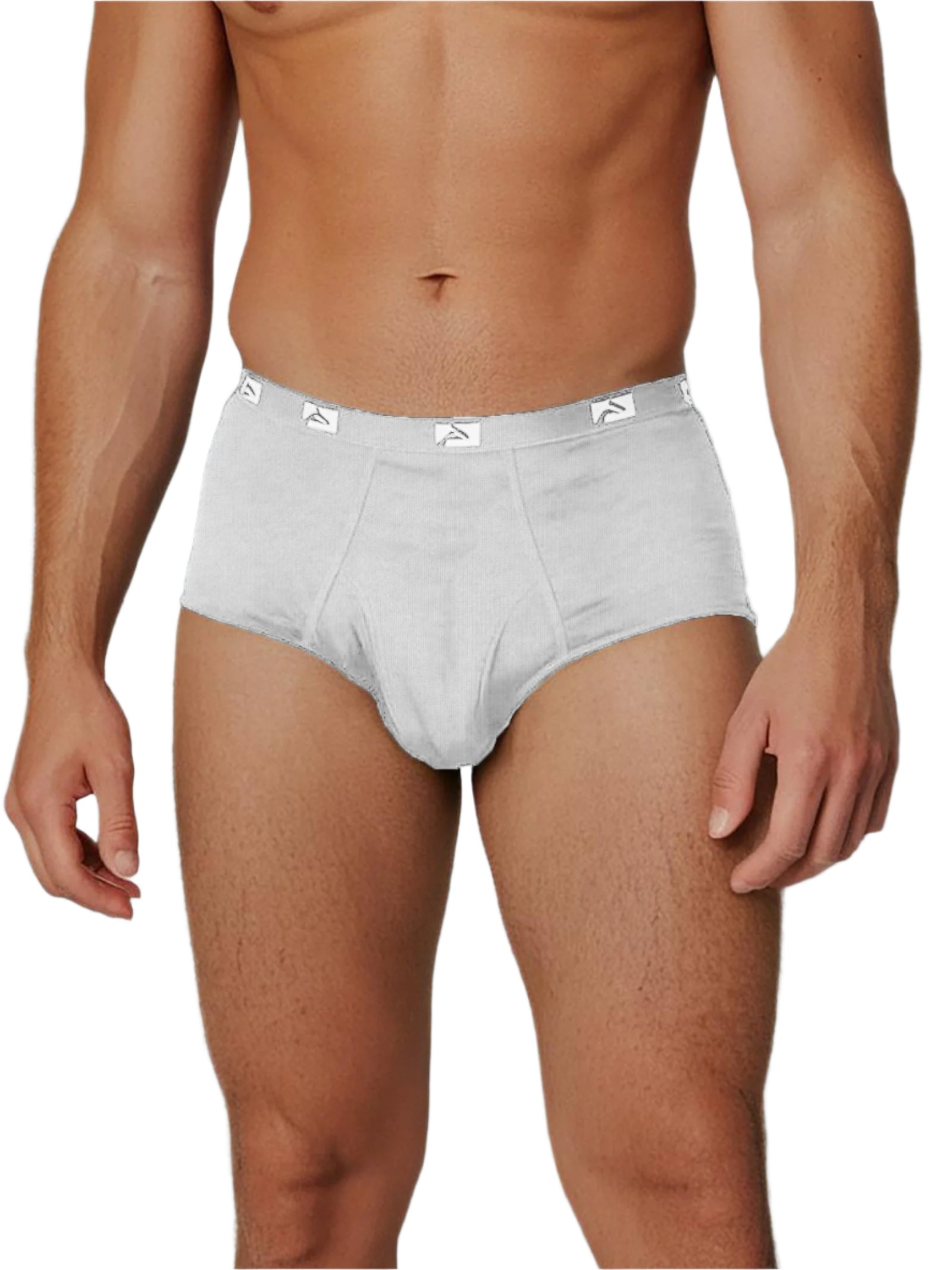Big Man's Fly Front Colored Cotton Brief