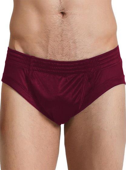 Nylon Tricot Brief- Left Side Fly