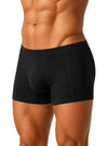 Black Classic Cotton Trunk, Men's Cotton Underwear Side
