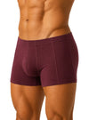 Burgundy Classic Cotton Trunk, Men's Cotton Underwear Side