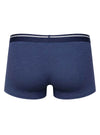 Navy Cotton Spandex Men's Boxer Brief Back
