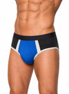 Royal, Black Flex Brief, Men's Stretch Underwear Side