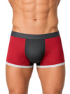 Black, Red Flex Trunk, Men's Stretch Underwear Front