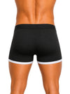 Black, Red Flex Trunk, Men's Stretch Underwear Back
