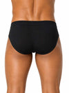 Black High-Cut Brief, Men's Combed Cotton Underwear Back