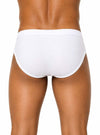 White High-Cut Brief, Men's Combed Cotton Underwear Back