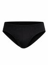 Black High-Cut Brief, Men's Combed Cotton Underwear Front