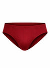 Burgundy High-Cut Brief, Men's Combed Cotton Underwear Front