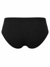 Black High-Cut Brief, Men's Combed Cotton Underwear Back