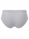 Gray High-Cut Brief, Men's Combed Cotton Underwear Back