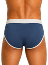 Navy Jocky Brief, Fly Front Men's Brief Back