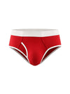 Red Jocky Brief, Fly Front Men's Brief Front