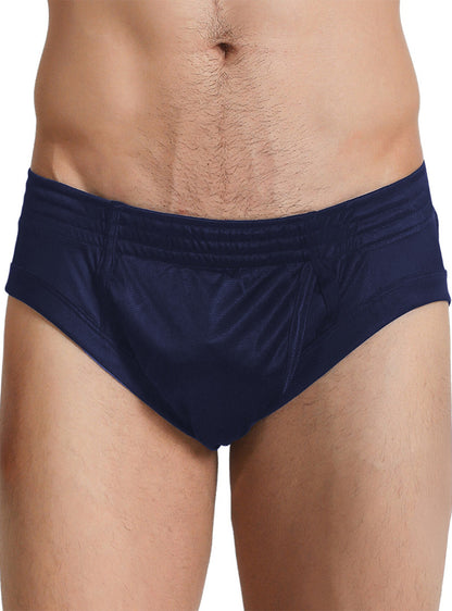 Nylon Tricot Brief- Left Side Fly