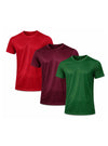 Nylon Tricot Crew Neck T-shirt - 3 Pack