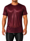 Nylon Tricot Crew Neck T-shirt, Men's Quick Drying Tees