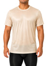 Nylon Tricot Crew Neck T-shirt, Men's Quick Drying Tees