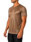 Nylon Tricot Crew Neck T-shirt, Men's Quick Drying Tees