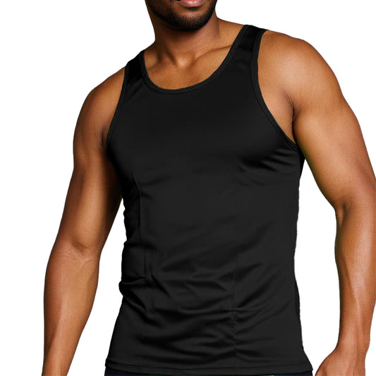 Nylon+ Spandex Tank Top for Big Men