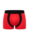Red Athletic Contrast Trunk, Men's Daily Essential Trunk Front