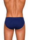 Navy Sports Brief, Men's Combed Cotton Underwear Back