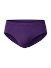 Purple Sports Brief, Men's Combed Cotton Underwear Front