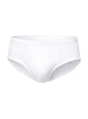 White Sports Brief, Men's Combed Cotton Underwear Front