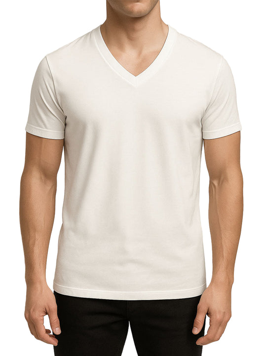 Big & Tall Man's Cotton V-Neck T-shirt (2-pack)