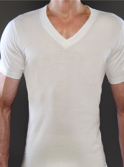 Big & Tall Man's Cotton V-Neck T-shirt (2-pack)