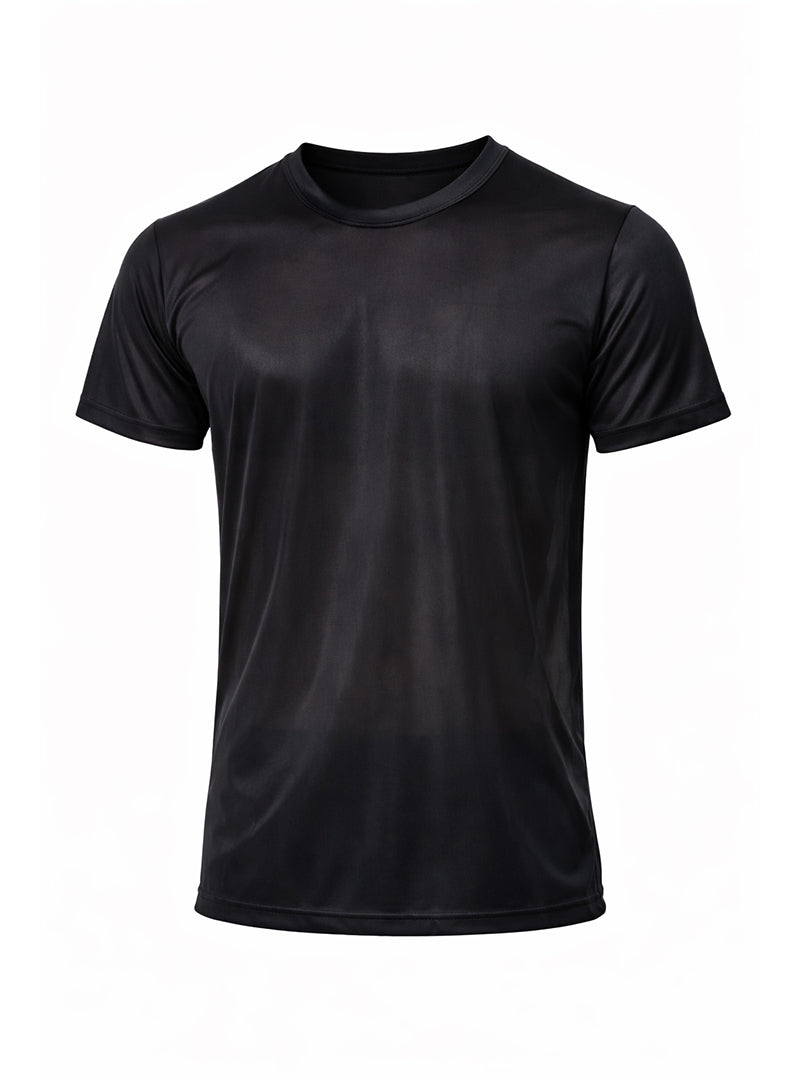 Nylon Tricot Crew Neck T-shirt