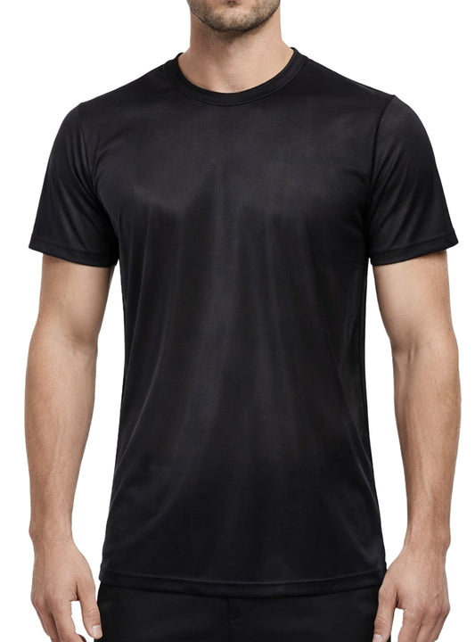 Nylon Tricot Crew Neck T-shirt