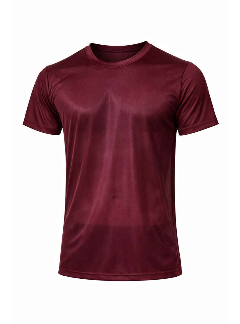 Player’s Nylon Tricot Crew Neck T-Shirt — Quick Drying T-Shirt for Men