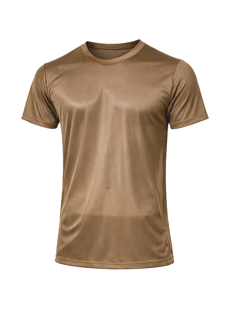 Nylon Tricot Crew Neck T-shirt