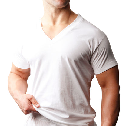 Big & Tall Man's Cotton V-Neck T-shirt (2-pack)